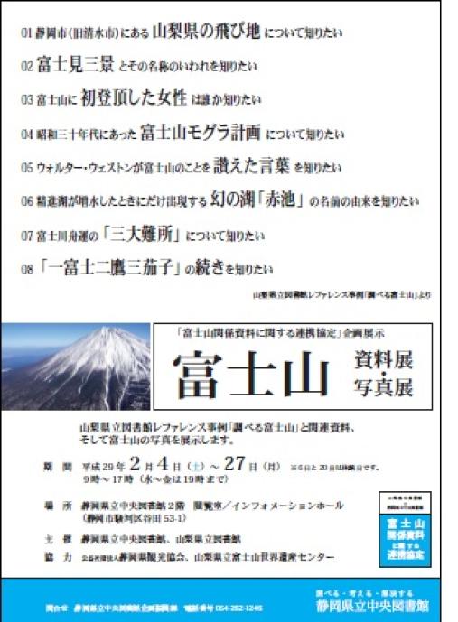 富士山資料展・写真展ポスター