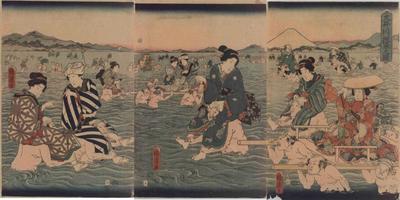 大井川往来之図